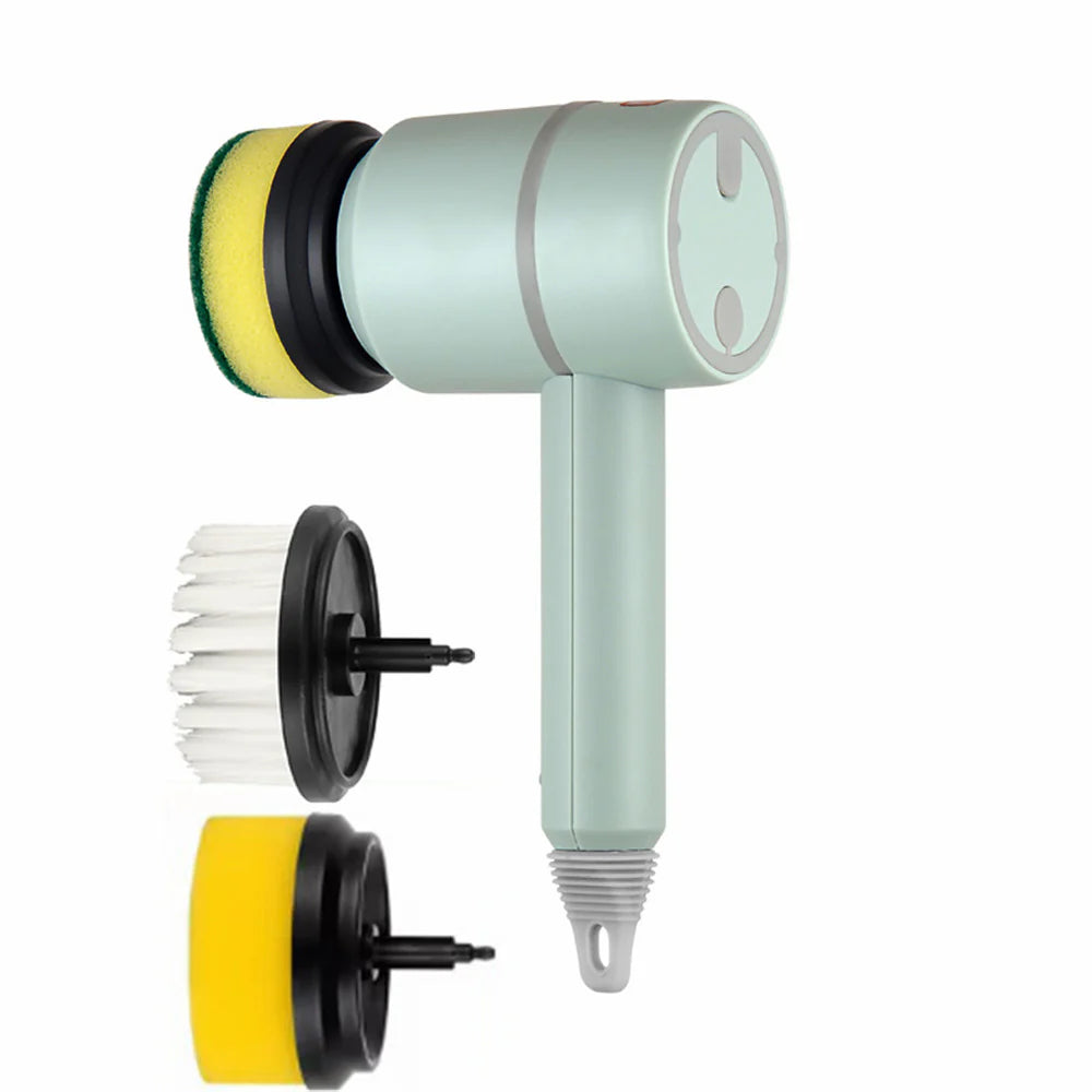 Automatic Wireless Electric Cleaning Brush for Kitchen, Bathtub, and Tile - Professional USB Rechargeable Dishwashing Tool
